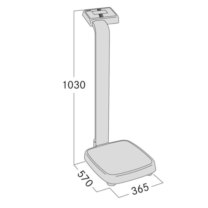 Pèse-personne KERN MPE 250K100PM avec approbation médicale