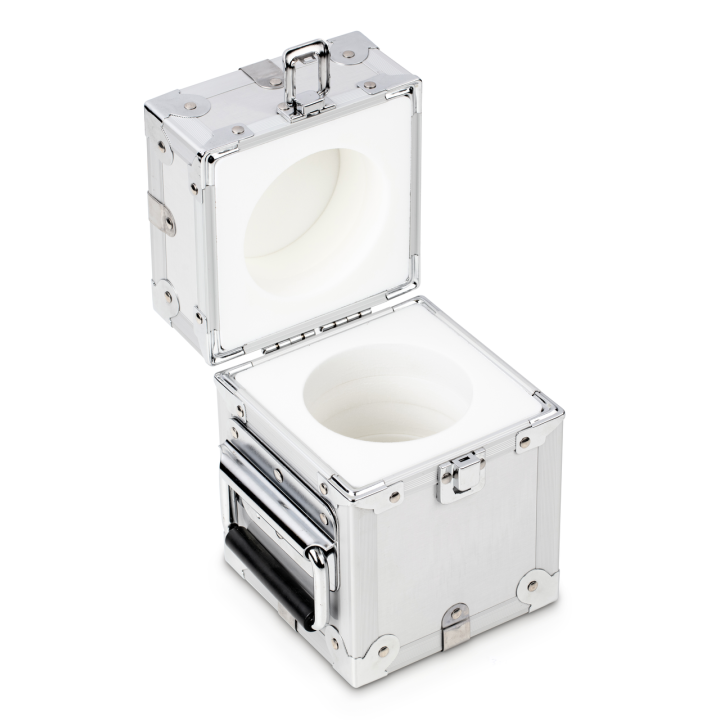 Estuche protegida de aluminio para 20 kg pesos de calibración