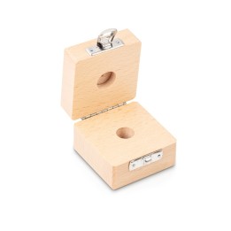 Caja de madera para pesas de calibración 20g
