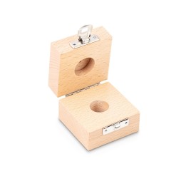 Étui en bois pour poids d'étalonnage 50g