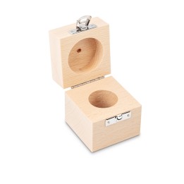 Étui en bois pour poids d'étalonnage 200g