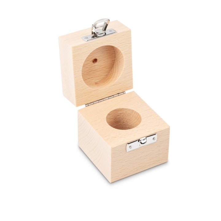 Étui en bois pour poids d'étalonnage 200g