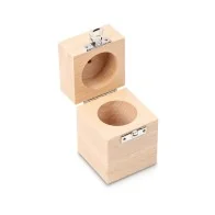 Caja de madera para pesas de calibración 500g