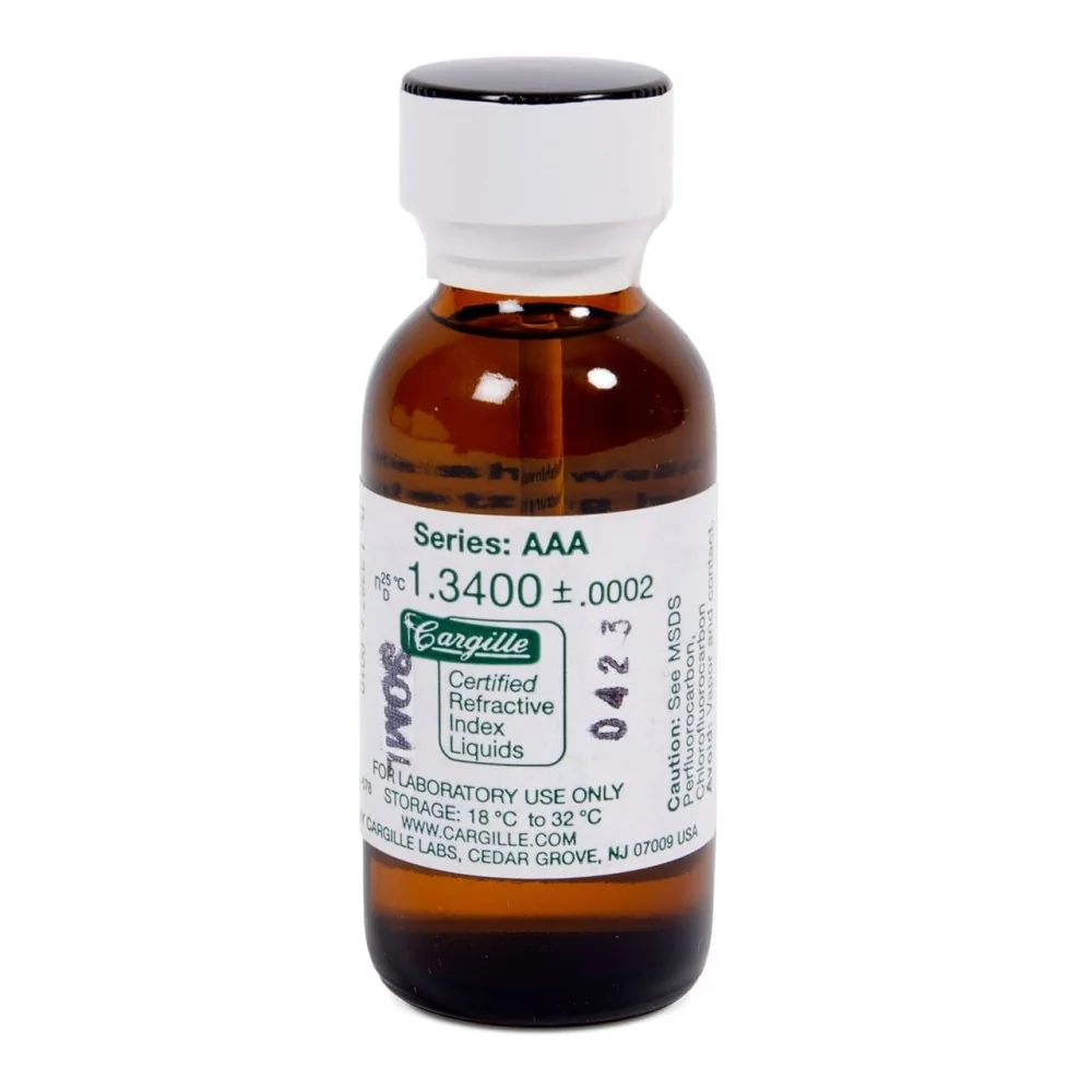 Liquido di calibrazione per rifrattometri con certificato nD 1,3400