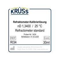 Liquido di calibrazione per rifrattometri con certificato nD 1,3400