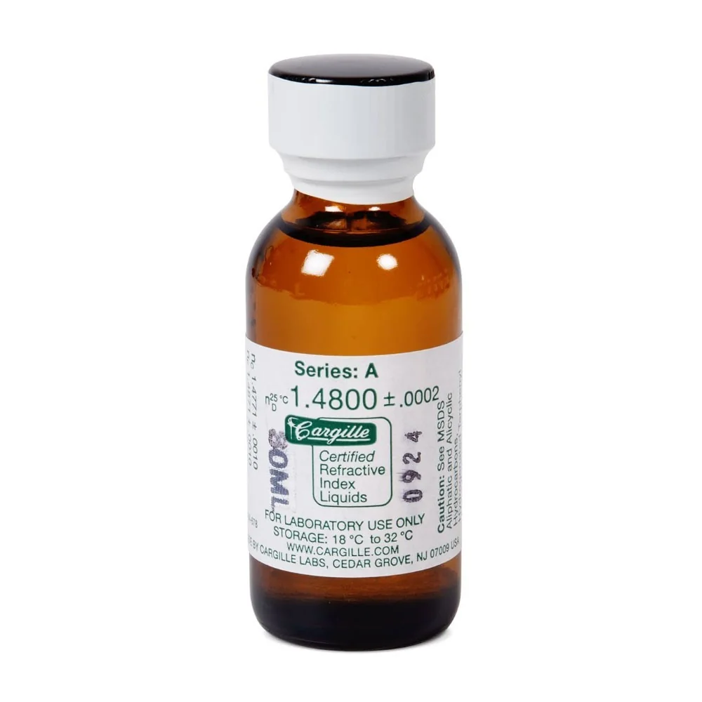 Liquido di calibrazione per rifrattometri con certificato nD 1,4800