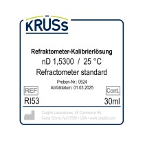 Liquido di calibrazione per rifrattometri con certificato nD 1,5300