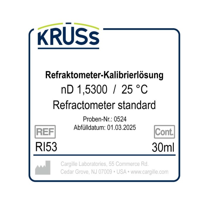 Líquido de calibración para refractómetro nD 1,5300