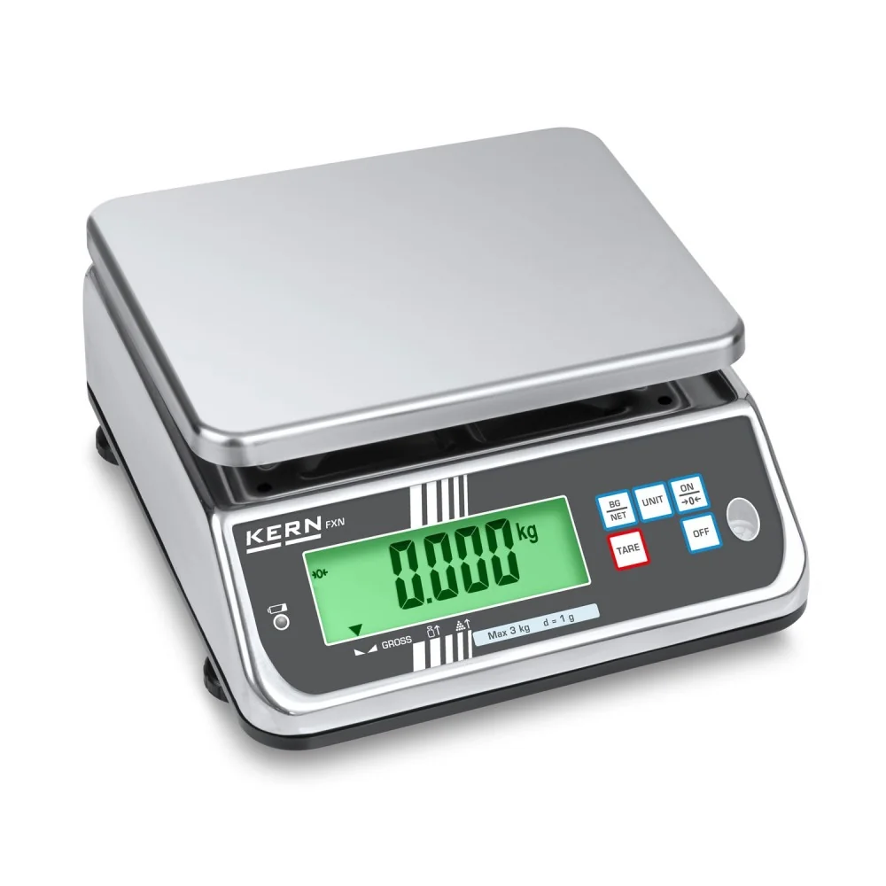 KERN FXN 10K-3M Bilance alimentari in acciaio inox IP68