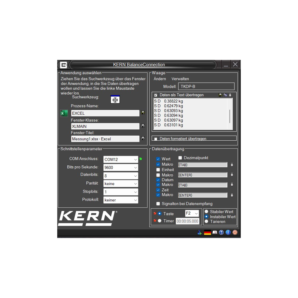 KERN SCD-4.0-PRO-DL Software BalanceConnection KERN SCD-4.0-PRO-DL Software BalanceConnection