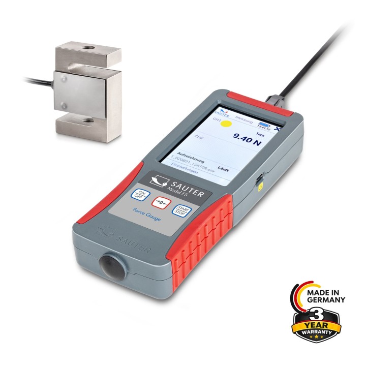 Force gauge set with external measuring cell SAUTER FS 2-20KSP1