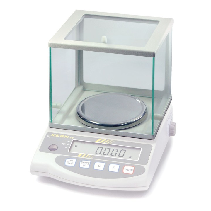 Large glass draught shield with 3 sliding doors for KERN EG and EW 118 mm