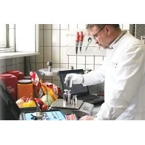 Guantes, cuero / algodón