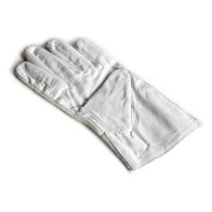 Gloves, leather/cotton