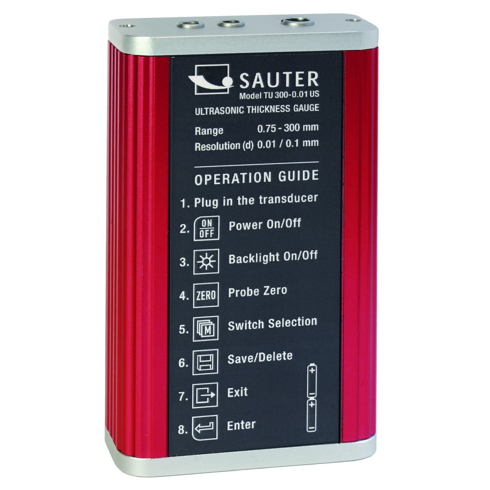 Ultraschall Dickenmessgerät Mit Alarm - Zerstörungsfreie Messung Für Metalle, Glas, Kunststoffe