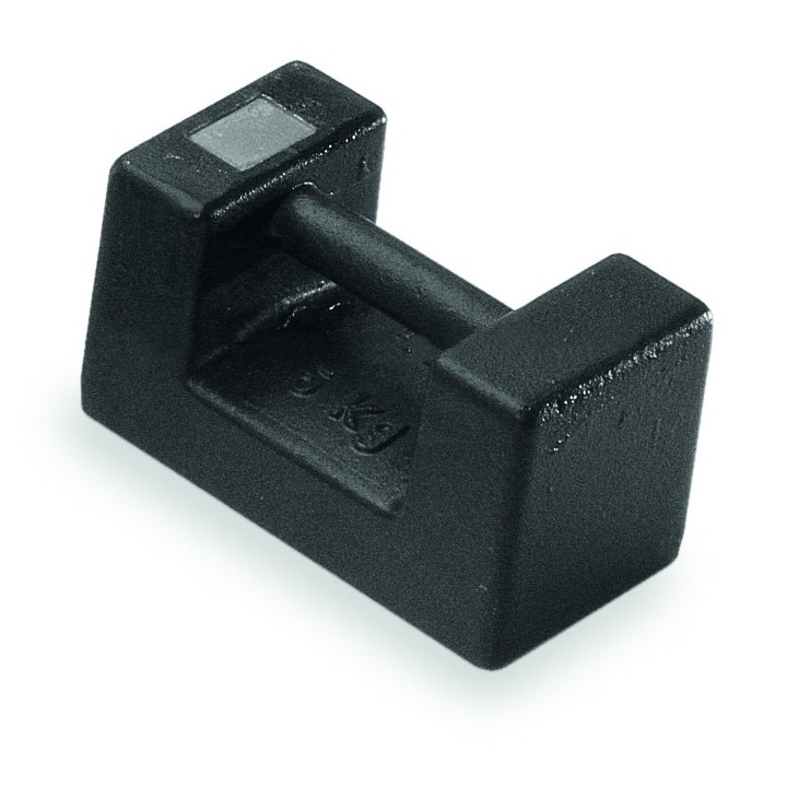 Block calibration weight ECO OIML M3 class, cast iron, lacquered