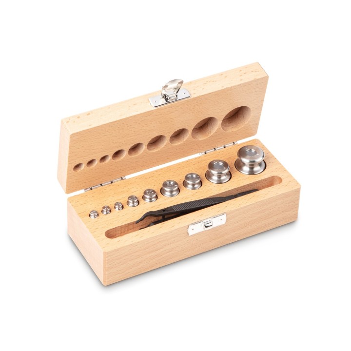 Jeu de poids de calibrage 1 g - 50 g OIML classe M1