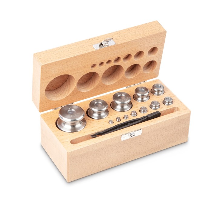 Set di pesi di calibrazione 1 g - 500 g OIML M1