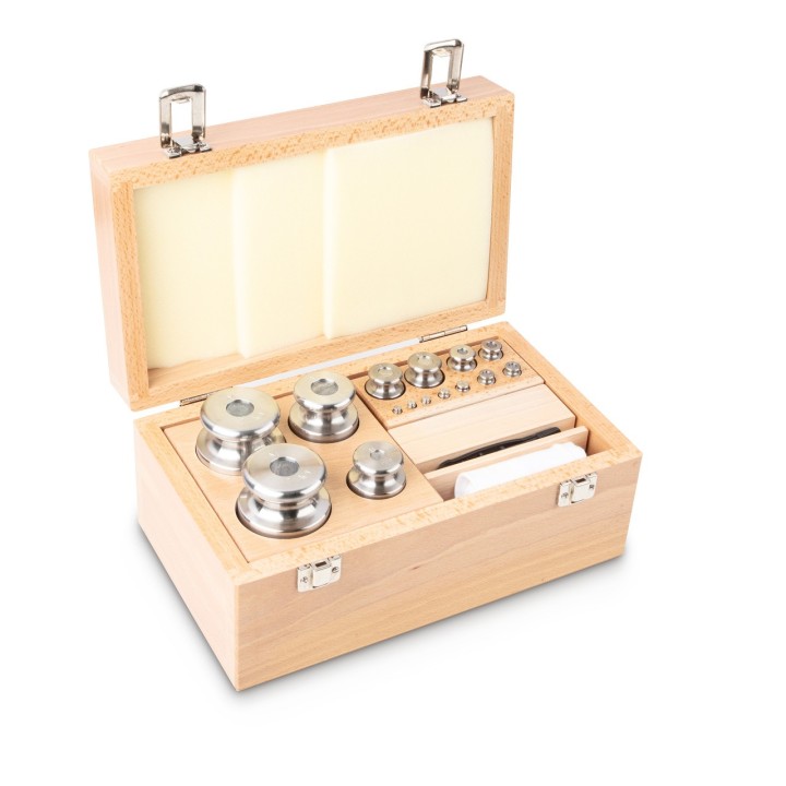 Set of calibration weights 1g - 2 kg class OIML M1