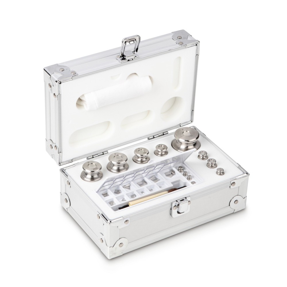 Set di pesi di calibrazione 1mg - 500g OIML classe F2 Set di pesi di calibrazione 1mg - 500g OIML classe F2