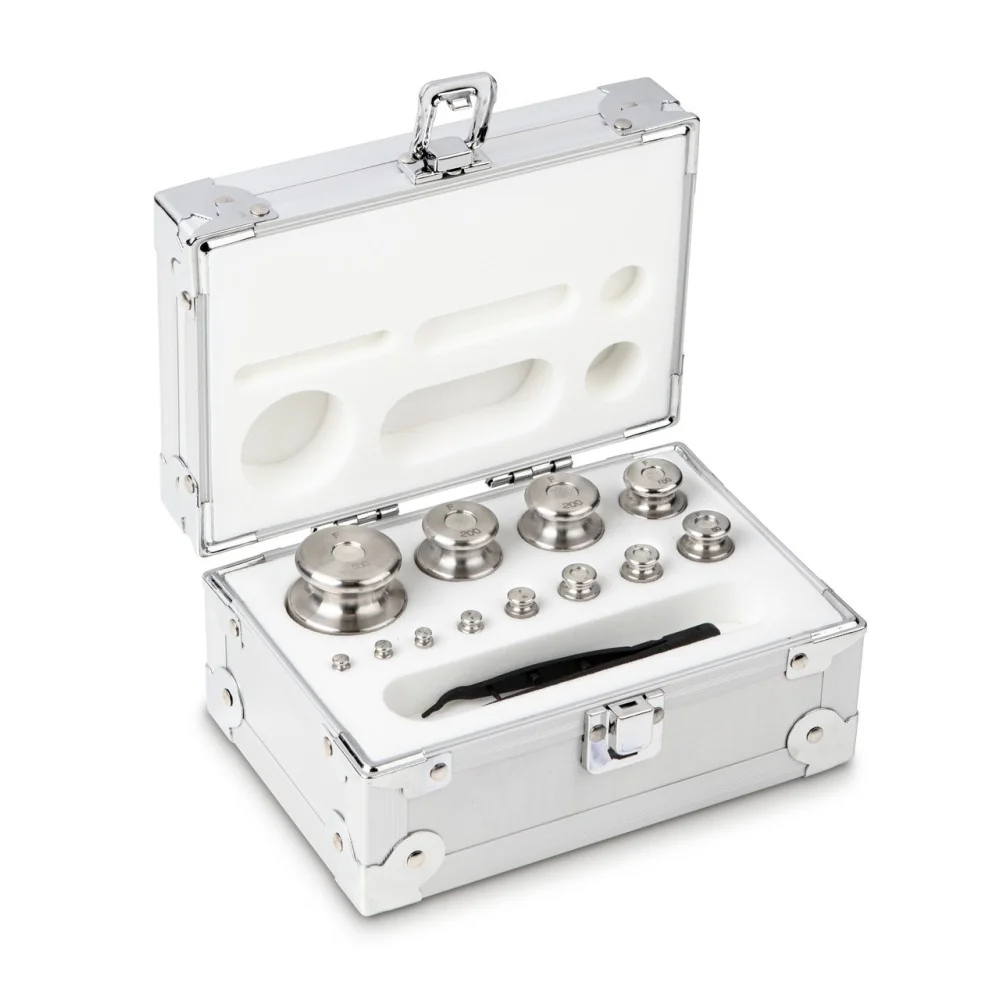 Jeux de poids de calibrage 1g - 500g OIML classe F1 / ASTM 3