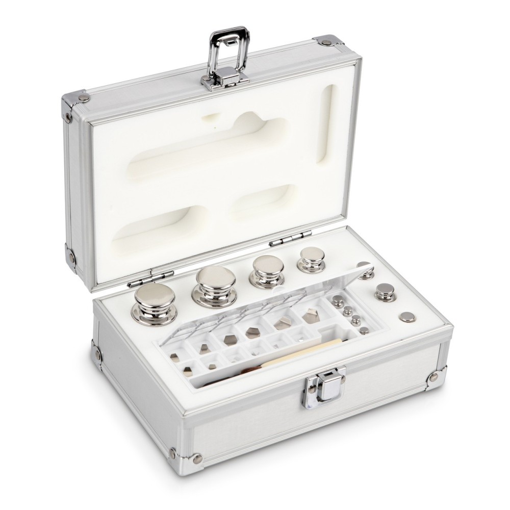Set di pesi di calibrazione 1mg - 200g OIML classe E2 Set di pesi di calibrazione 1mg - 200g OIML classe E2