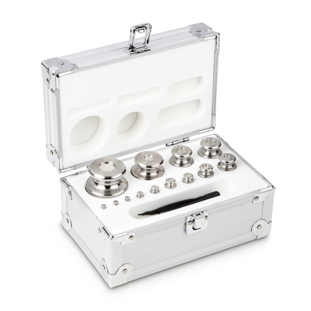 Calibration weights Set 1g - 1 kg class OIML E2 / ASTM 2 Calibration weights Set 1g - 1 kg class OIML E2 / ASTM 2