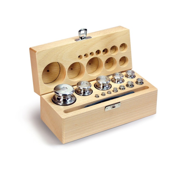 Jeux de poids de calibrage 1g - 500g OIML classe F2 / ASTM 4
