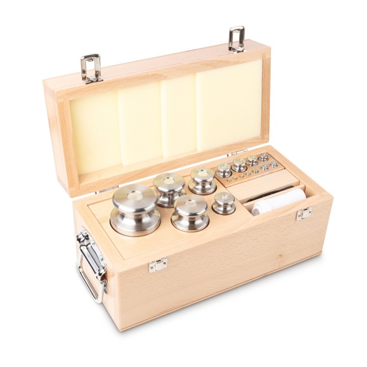 Calibration weights Set 1g - 5 kg class OIML F2 / ASTM 4