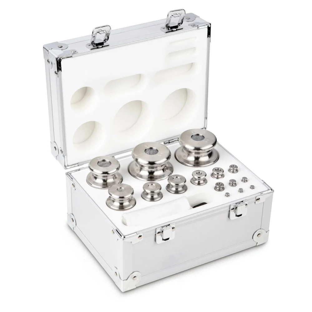 Jeux de poids de calibrage 1g - 2 kg OIML classe M1 / ASTM 5