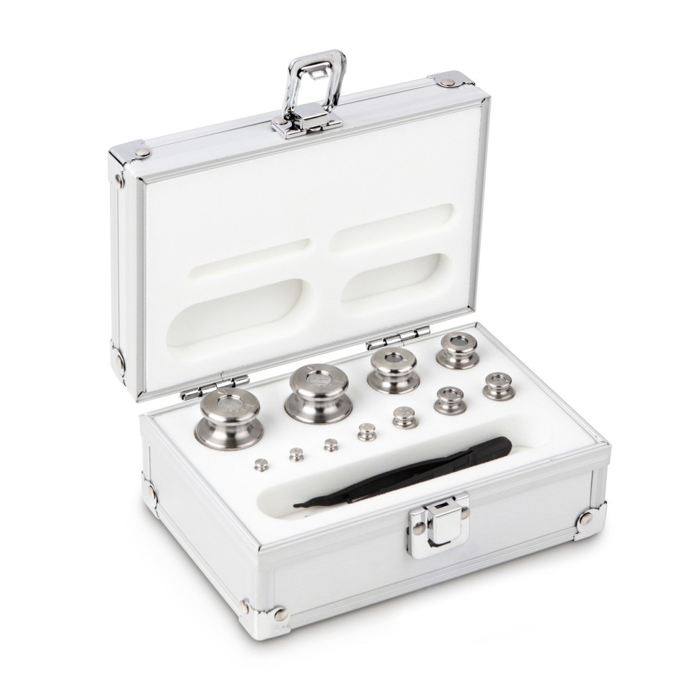 Set di pesi di calibrazione 1g - 200g OIML classe M1 Set di pesi di calibrazione 1g - 200g OIML classe M1