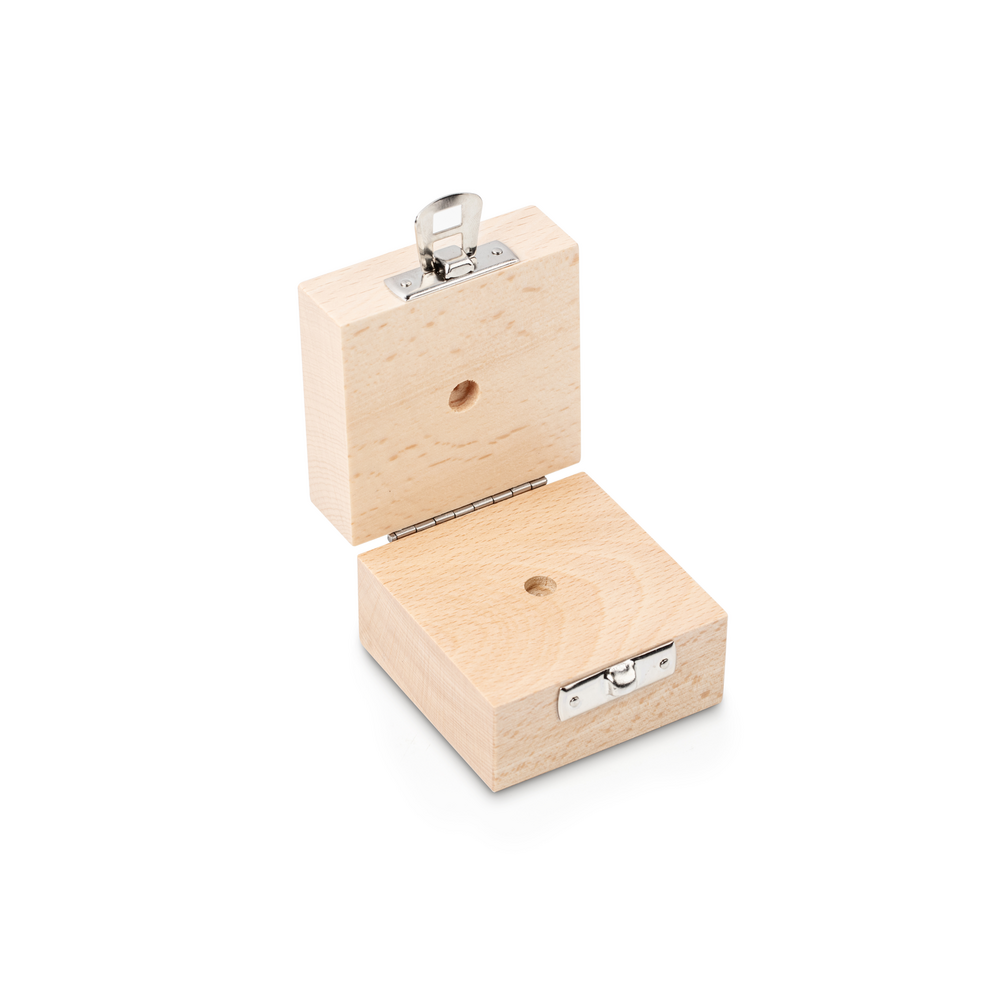 Holzgeschütztes Etui für Einzelgewichte 1g Holzgeschütztes Etui für Einzelgewichte 1g