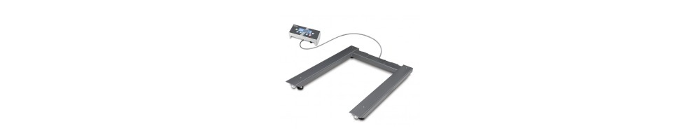 Pallet scale for weight control in industry and food trade