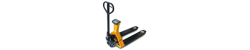 Pallet truck scales - weighing and transporting in just one operation