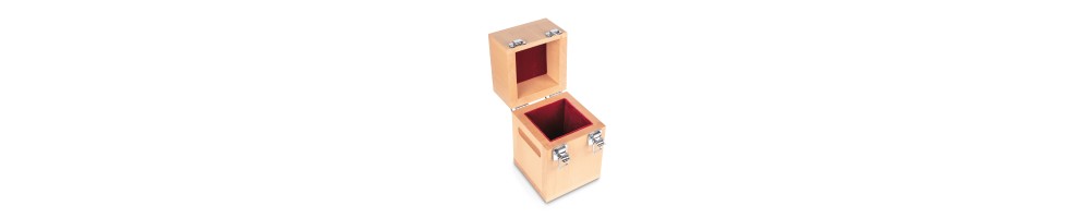Wooden box for single weights
