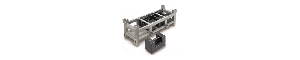 Contenitori di peso per testare bilance da pavimento per carichi elevati, bilance per pallet