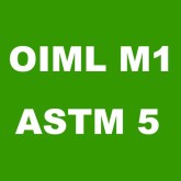 Set di pesi OIML classe M1 in valigetta di legno, alluminio e plastica