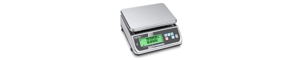 Bench scale KERN FXN protected by stainless steel and IP68 rating