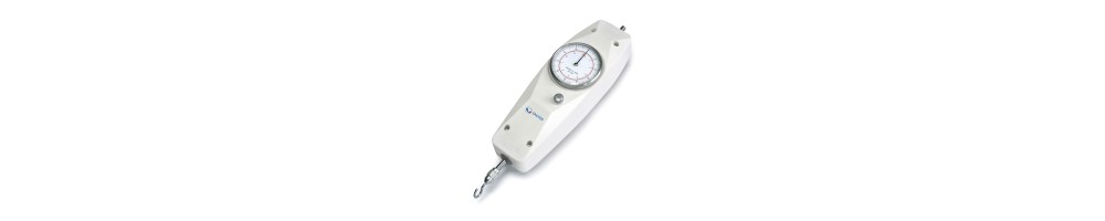 Mechanical force gauge for measuring push and pull forces