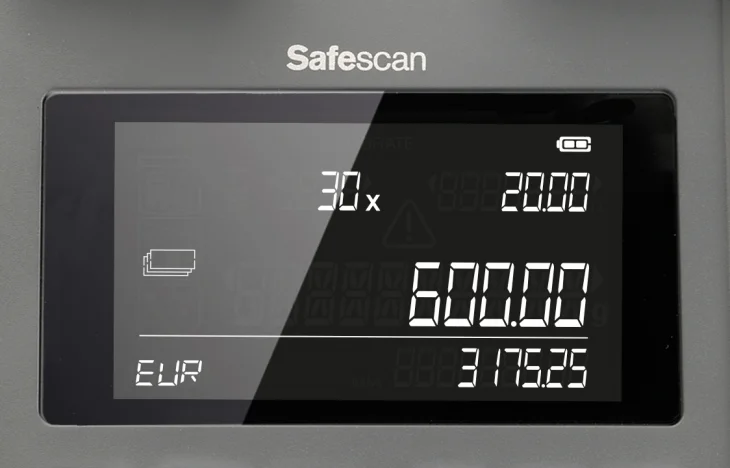 Money scales with large clear display